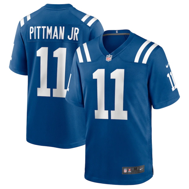 mens nike michael pittman jr royal indianapolis colts game player jersey